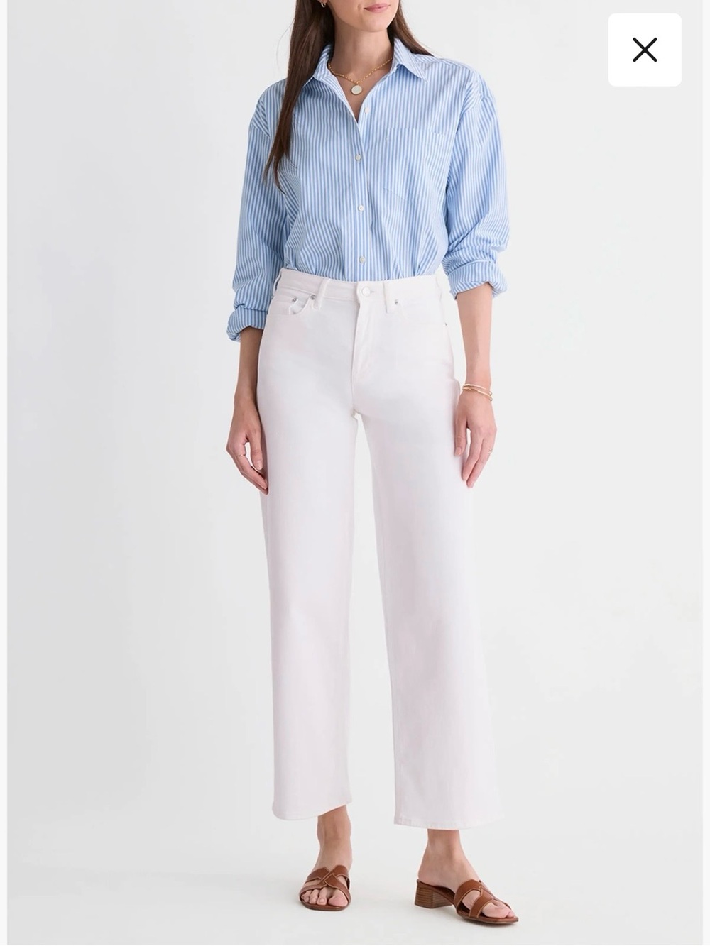 Vineyard Vines High-Rise Wideleg Jeans coastal - White Size 27
